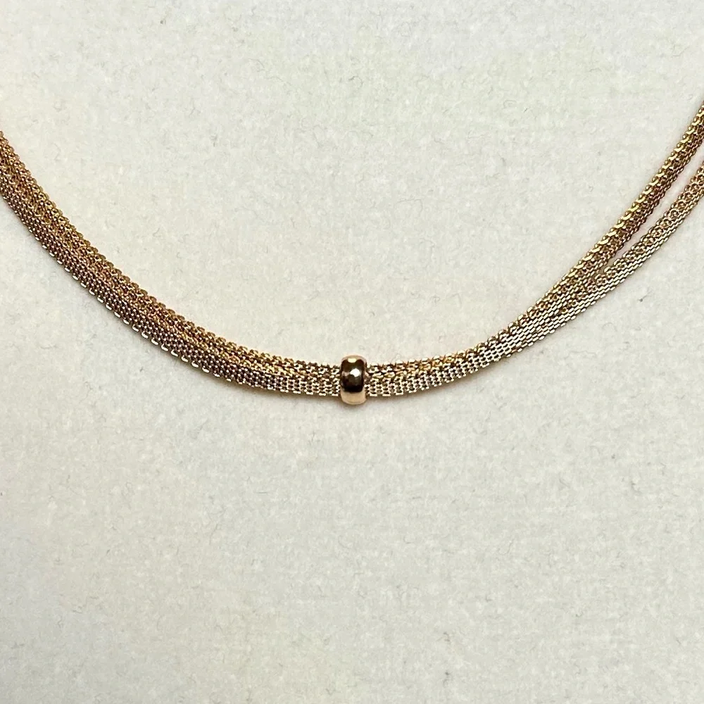 Dior Gold Double-Strand Necklace - Picture 5 of 6